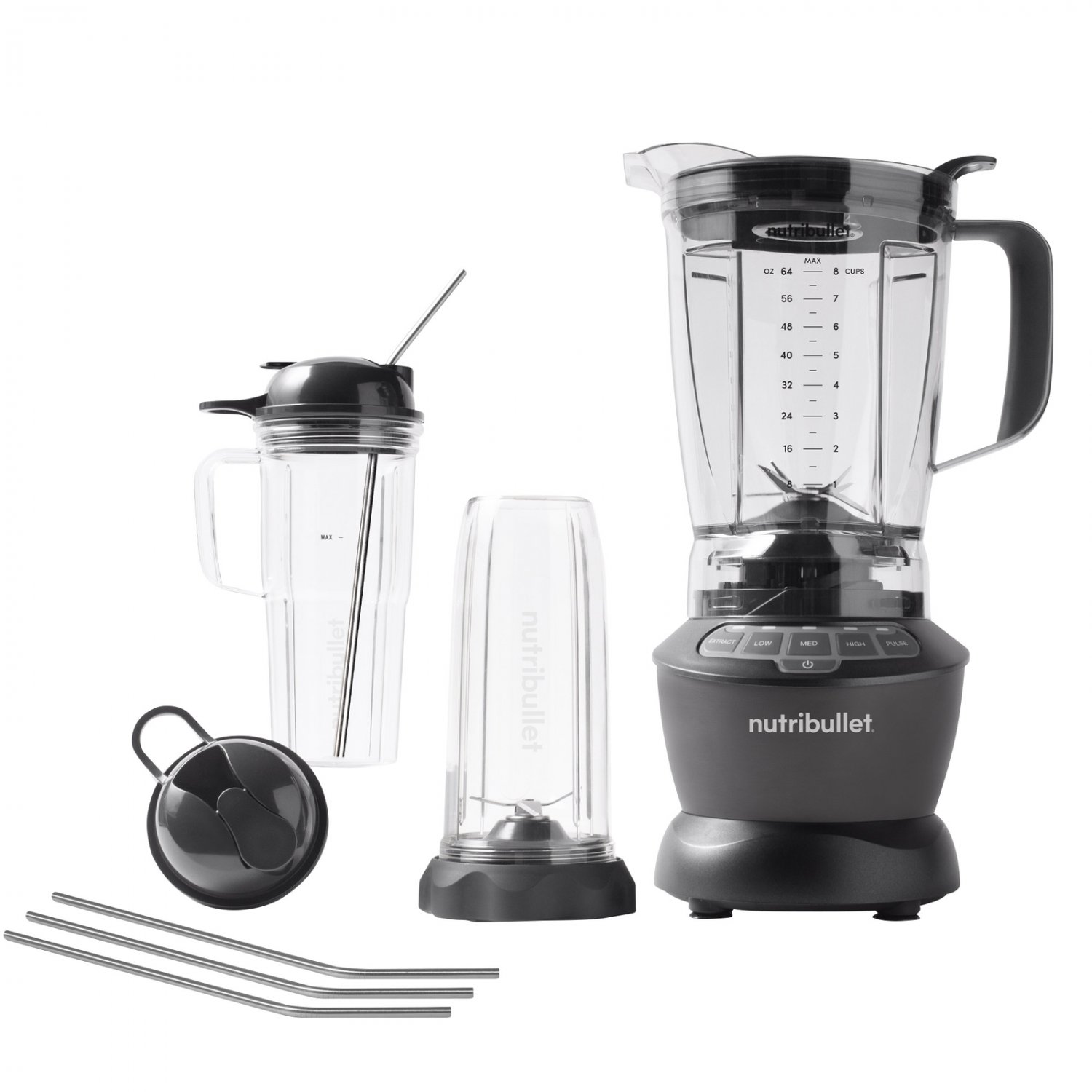 NutriBullet Blender Combo 1200W， 3 Speeds and Pulse Function BPA Free