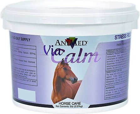 AniMed Via Calm Horse Supplement， 5-lb tub