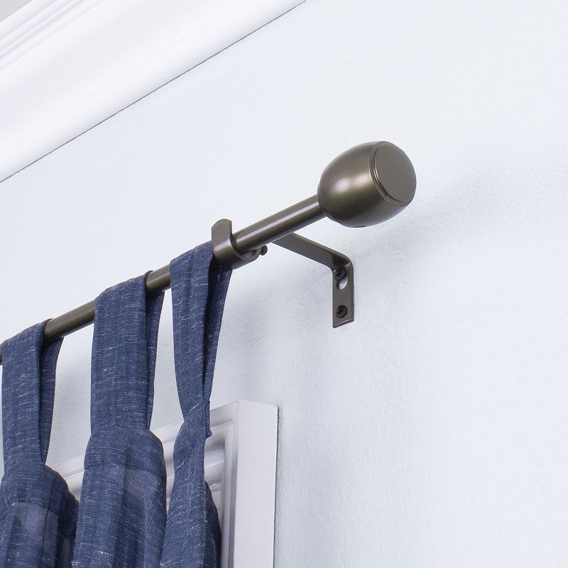 Montevilla 5/8 Diameter Cap Adjustable Curtain Rod Set