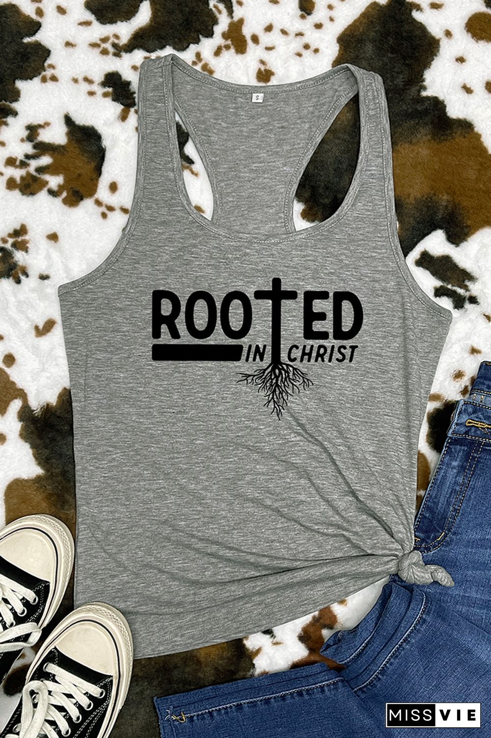 Rooted In Christ Sleeveless Tank Top Wholesale