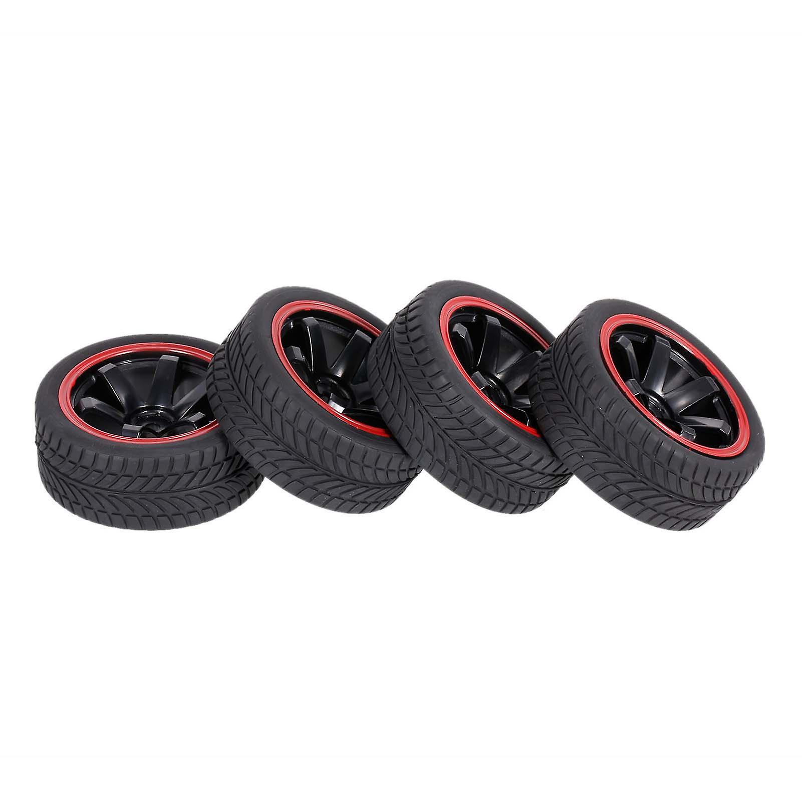 4pcs 1/10 Rubber Tire Rc Racing Car Tires For Hsp Redcat Traxxas Tamiya Hpi Rc Car Part Diameter 65mm Tires