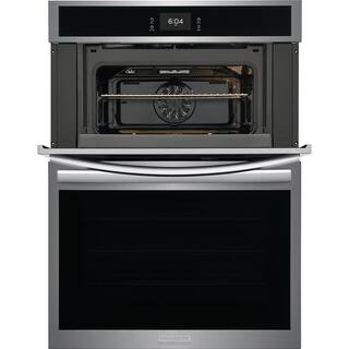 FRIGIDAIRE GALLERY 30 in. Electric Wall Oven and Microwave Combination with Total Convection in Smudge-Proof Stainless Steel GCWM3067AF