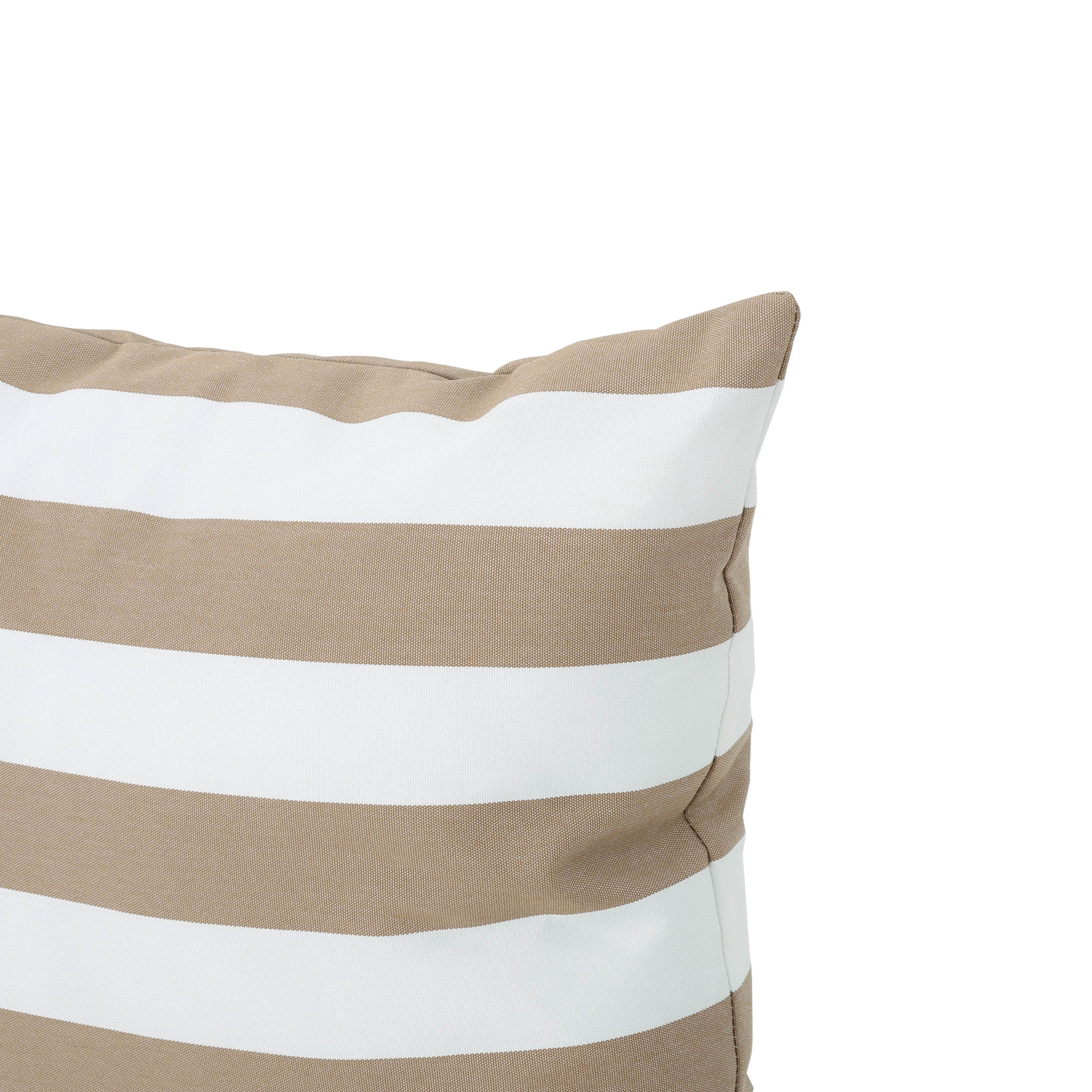 La Mesa Indoor Striped Water Resistant Square Throw Pillow