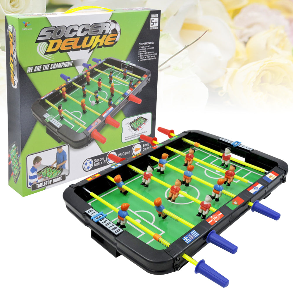 Frcolor Game Table Foosball Football Soccer Tabletop Mini Set Desktop Desk Kids Heavy Duty Sports Toys Hand