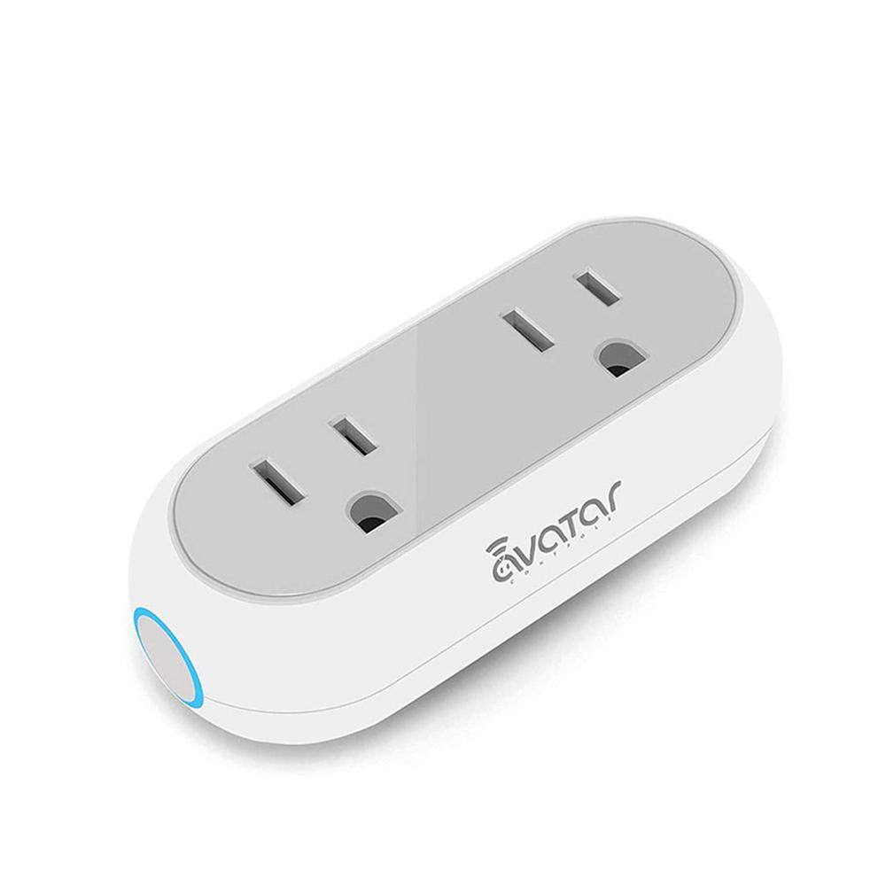 AVATAR CONTROLS Capsule Smart Wi-Fi Plug with Dual Sockets AWP12L