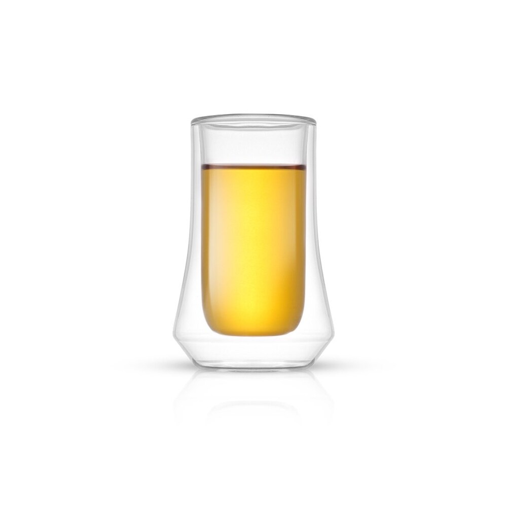 JoyJolt Cosmo Double Wall Shot Glasses   2 oz   Set of 4   2 oz