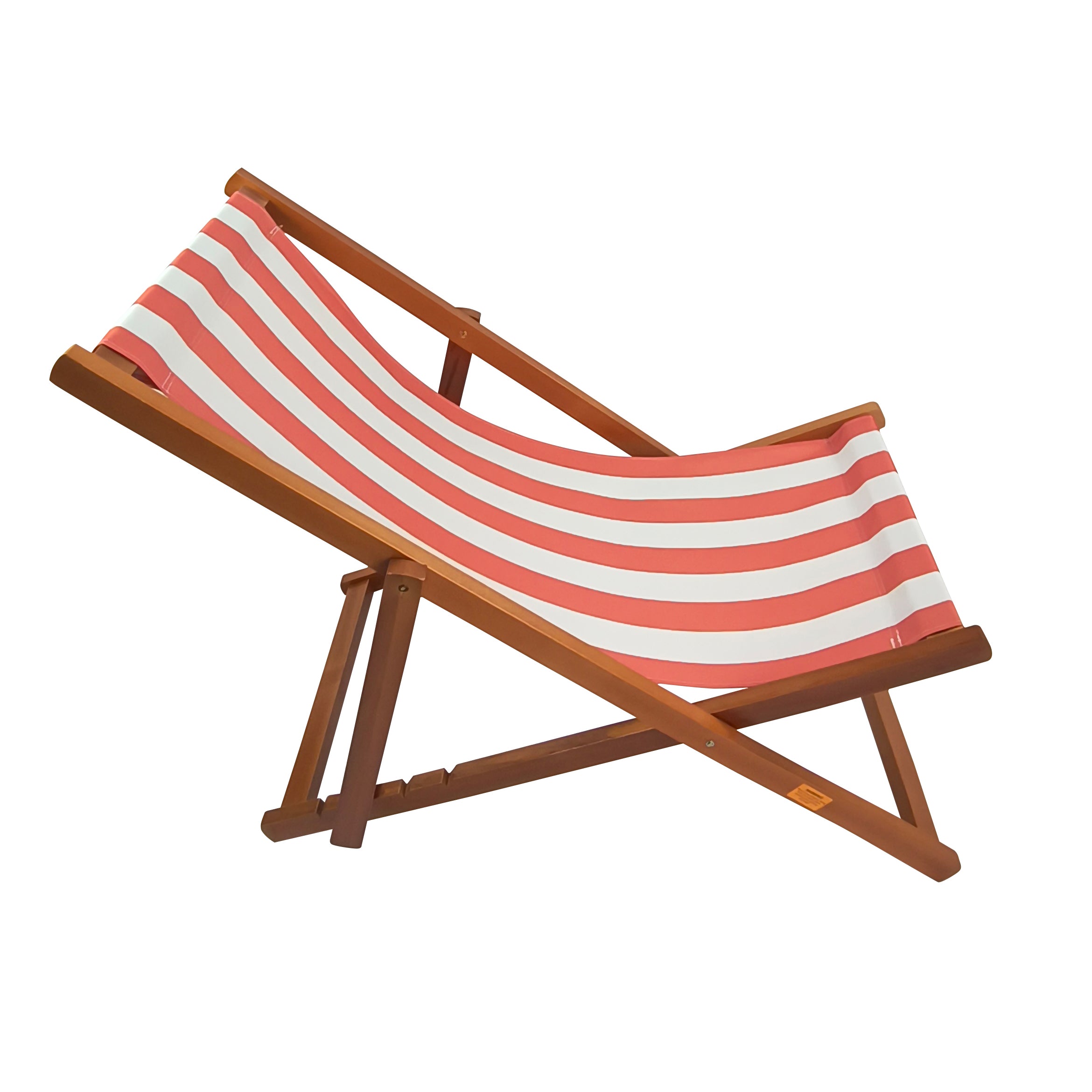 ametoys Outdoor/ beach /swimming pool /populus wood sling chair Orange Stripe （color:Orange ）folding chaise chair