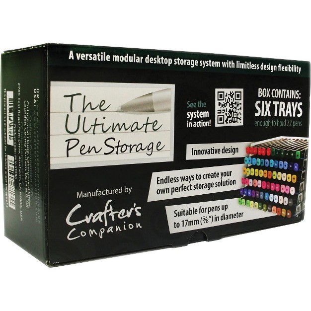 Spectrum Noir Marker Storage Racks Clear 6 pkg Empty holds 72