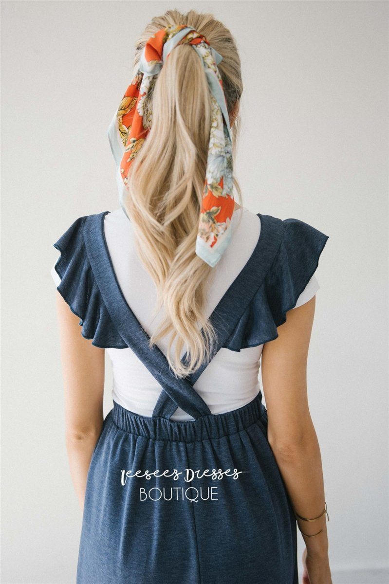 The Harper Overall Ruffle Sleeve Dress