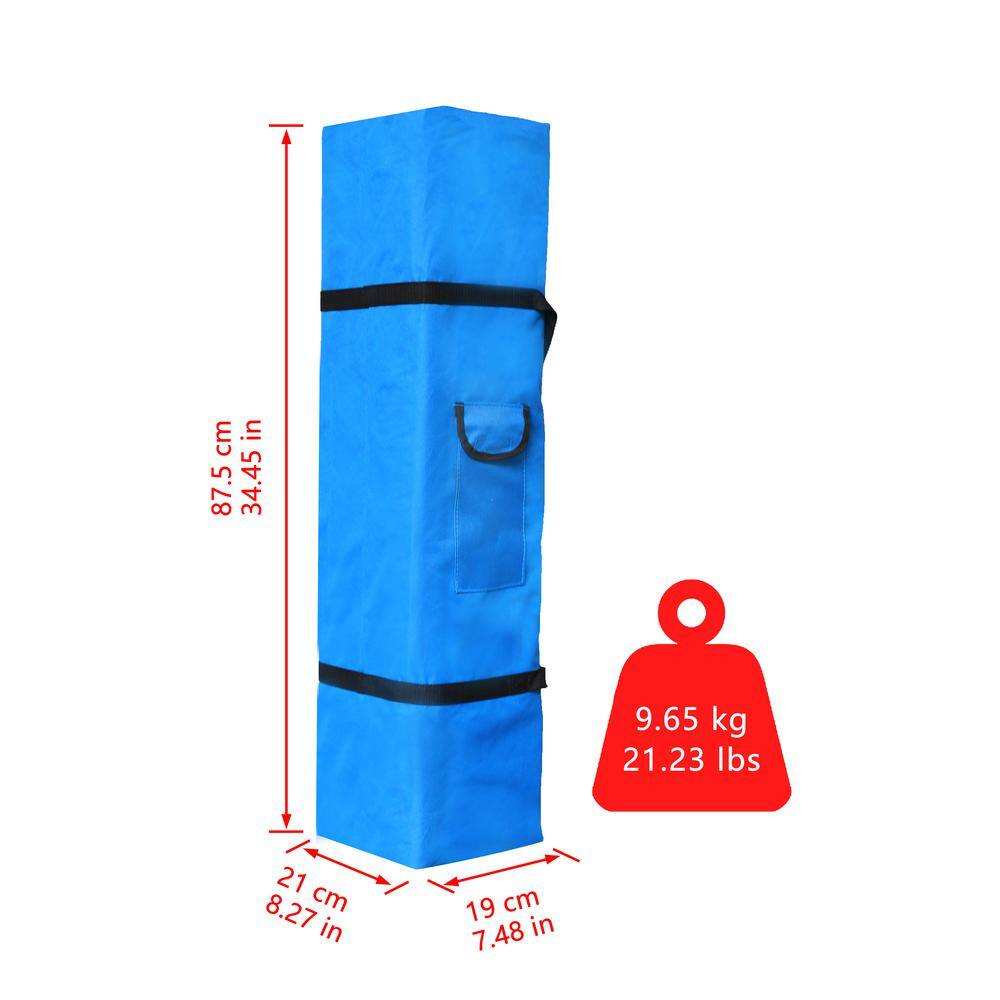 Everbilt 6.5 ft. x 6.5 ft. Steel Blue Instant Canopy Pop-Up Tent CL42
