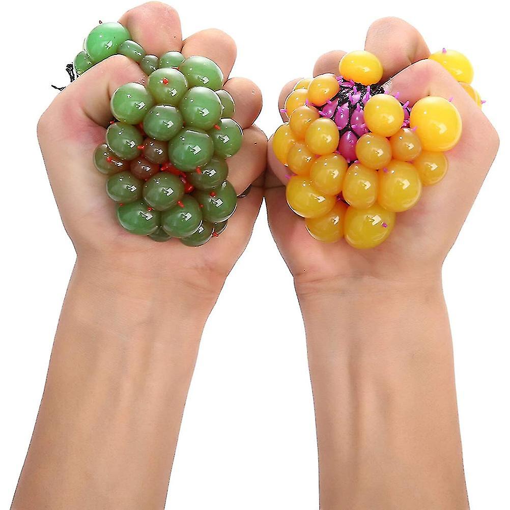 4PCS Mesh Squishy Balls Stress Relief Balls Relieve Pressure Balls Decompression Toys for Adults Kids