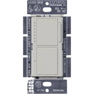 Lutron Maestro Dual Dimmer and Switch For Incandescent Bulbs Only 300-WattSingle-Pole Palladium (MA-L3S25-PD) MA-L3S25-PD