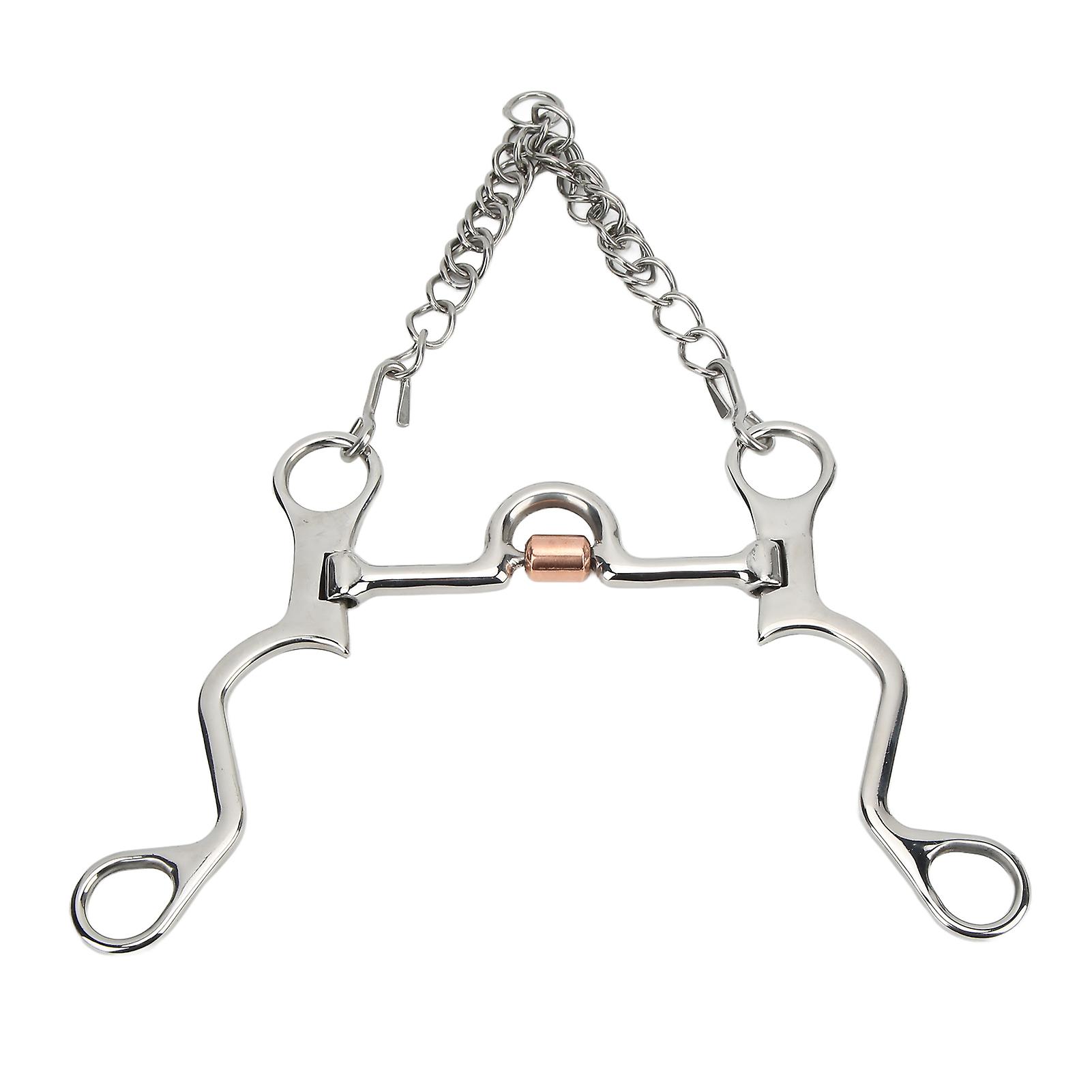 Pelham Bit Strong Fine Workmanship Stainless Steel Horse Bit For Horse Riding Equestrian Performance120mm