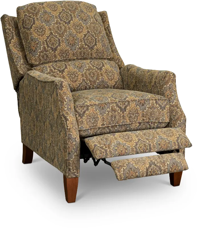 Sandlewood Traditional Tan High-Leg Pushback Recliner