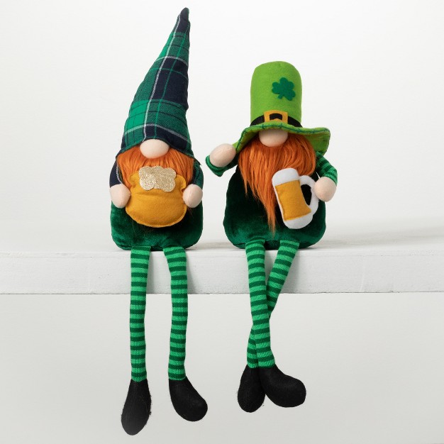 Sullivans St Patrick Decorative Gnome Set Of 2 24 quot h amp 21 quot h Multicolored