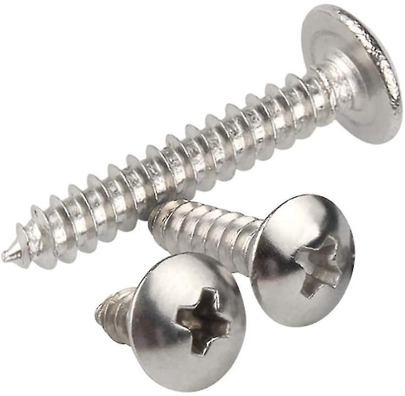 Cross Head Self-tapping Screws - M5-30 Metals Stainless Steel Oval Round Head Fasteners Pointed