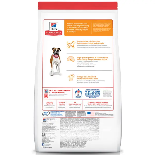 Hill's Science Diet Adult Light with Chicken Meal and Barley Dry Dog Food