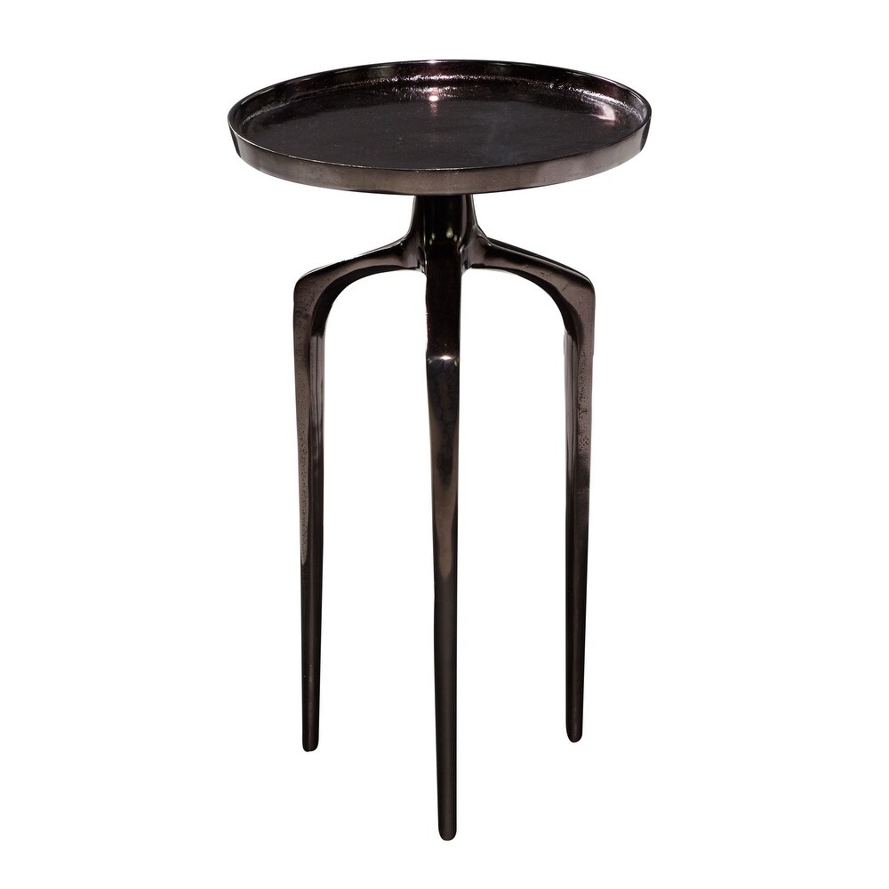 Aluminum Contemporary Accent Table 22 x 13 x 13