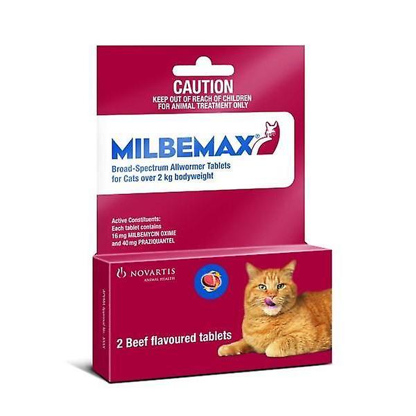 Milbemax Wormer For Cats More Than 4.4lbs (2kg) - 2 Tablets