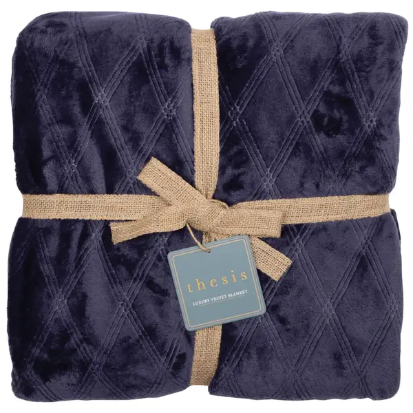 Northpoint Trading Plum Thesis Full/Queen Diamond Etch Blanket