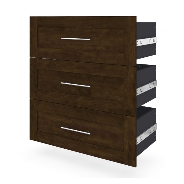 Bestar Pur by Bestar 3-Drawer set for 36