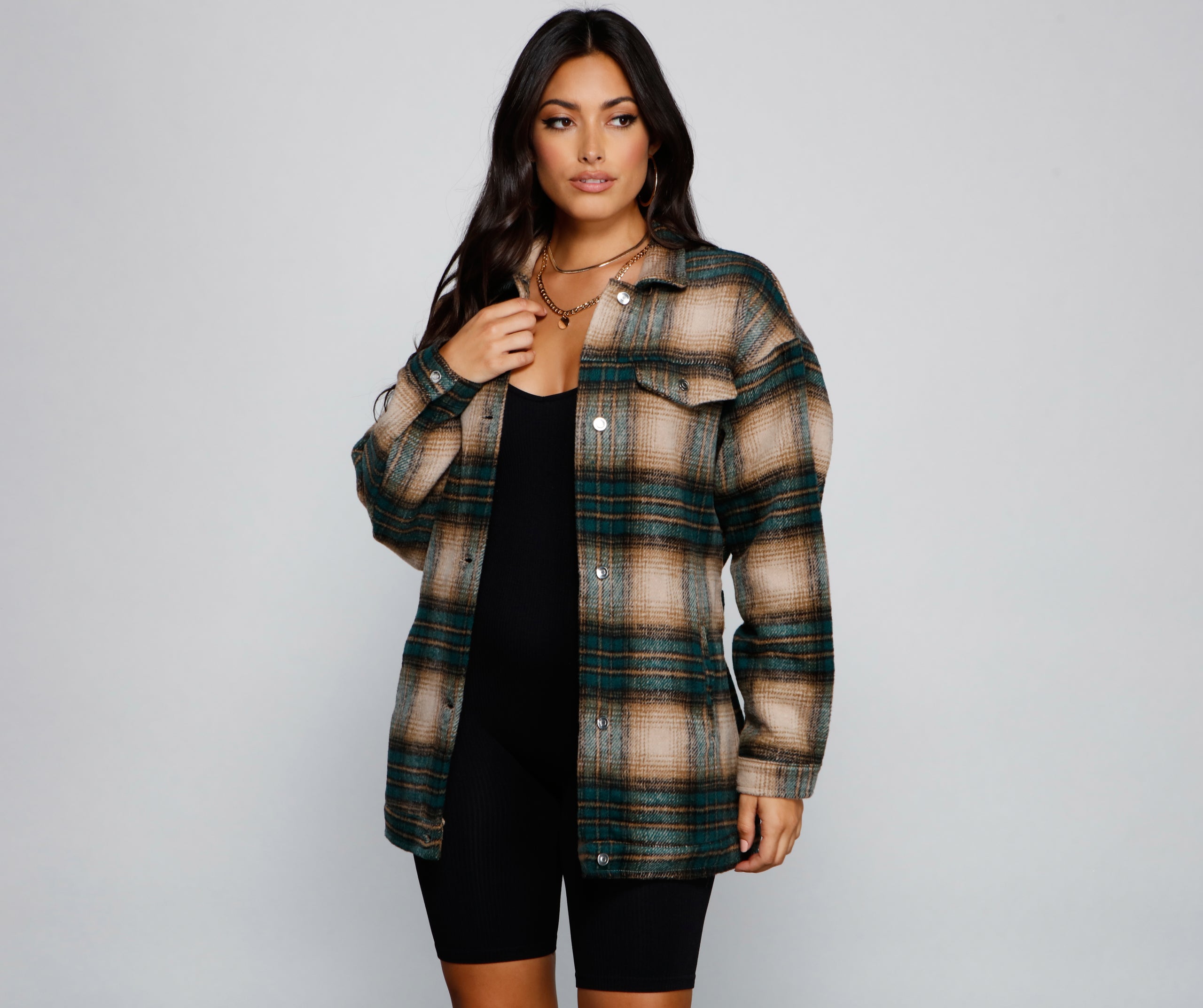 The One Belted Flannel Shacket