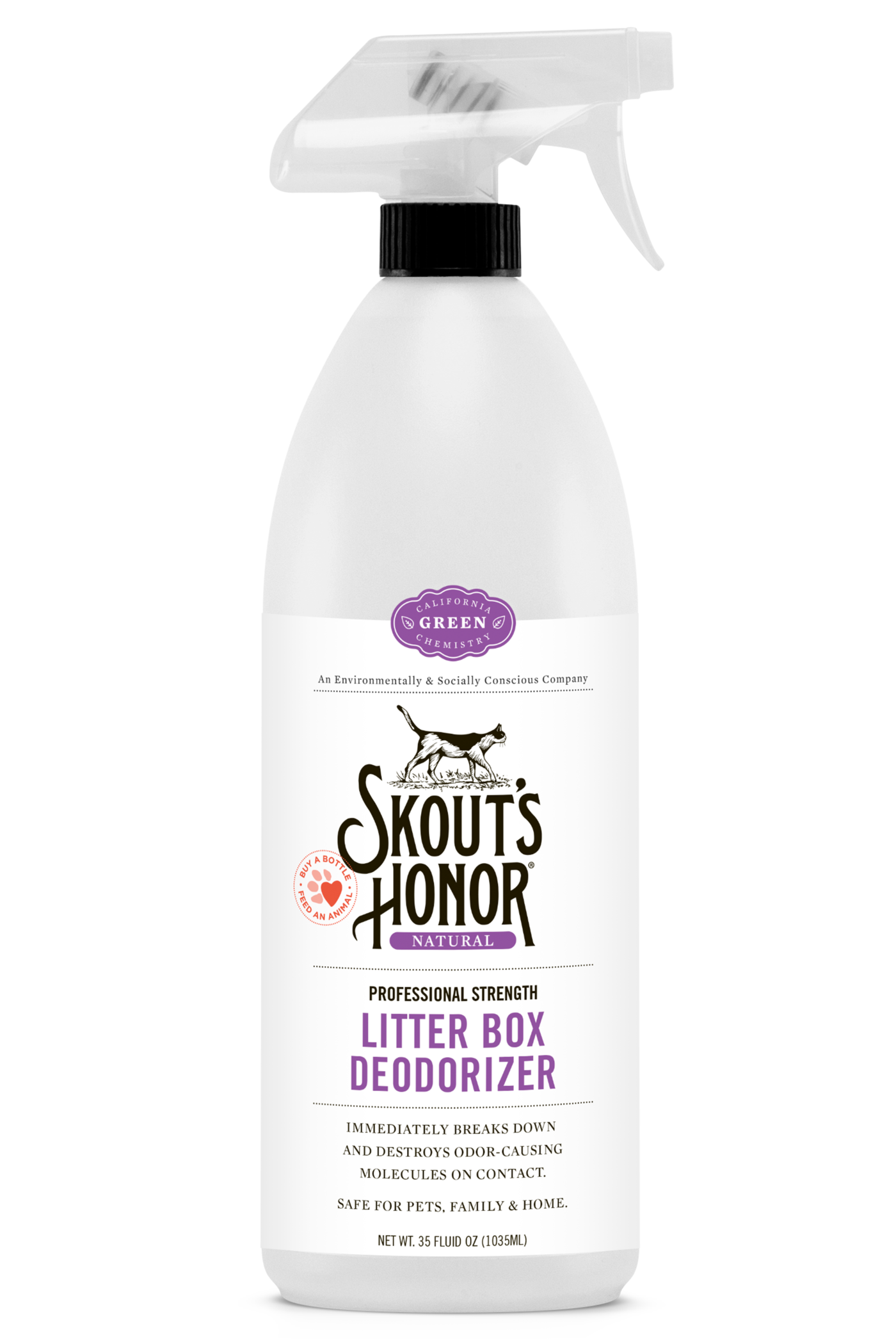 Skout Honor Cat Litter Box Deodorizer Spray 35oz;