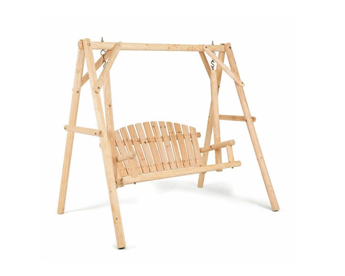 Maple Ridge Wooden Log Swing - 87-680-0204