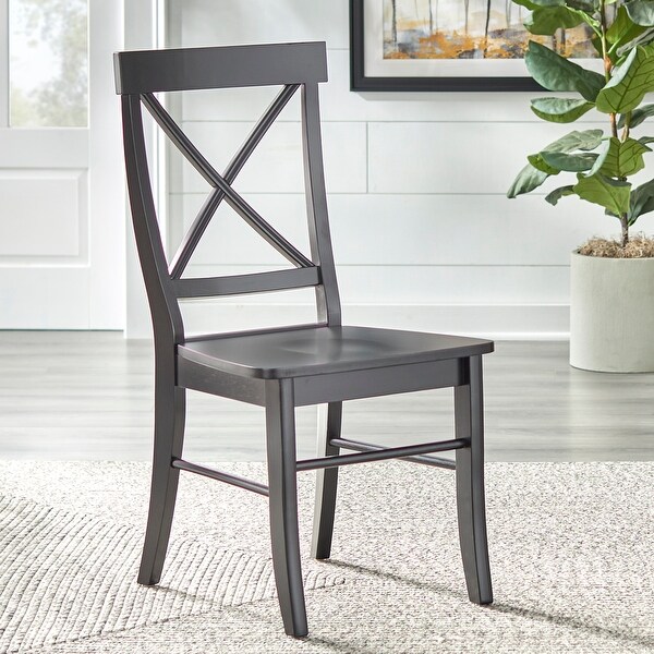 Simple Living Easton Crossback Rubber Wood Chair