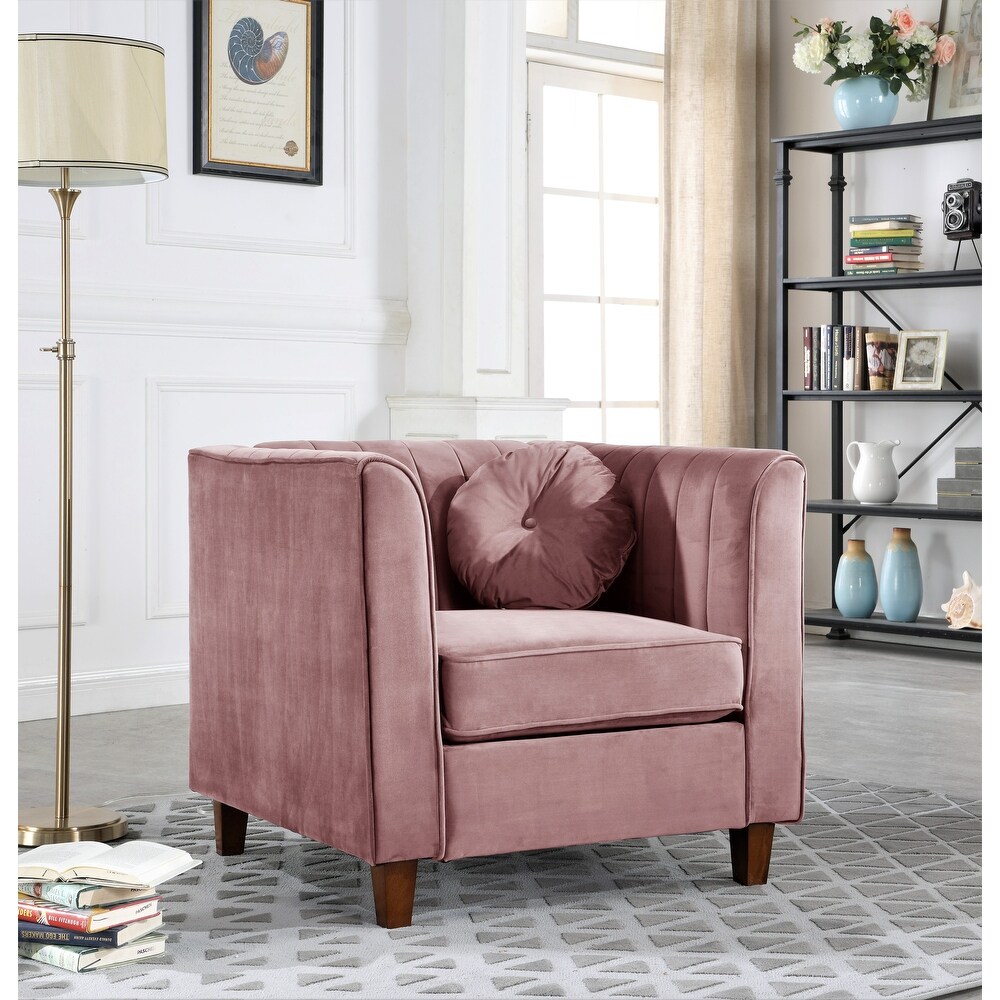 Lowery Kitts Velvet Classic Chesterfield Living Room Set