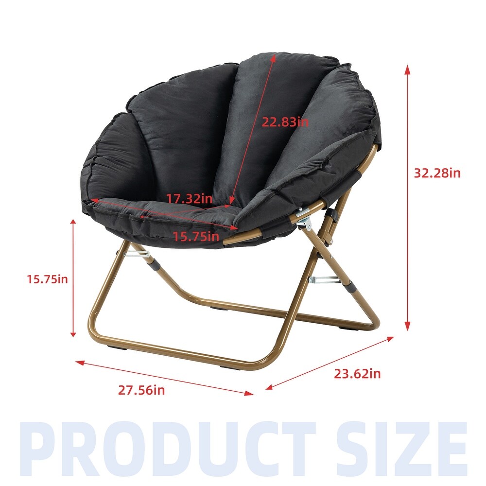 Folding lounge chair  balcony  home backrest  leisure chair  lazy sofa for pregnant women  moon chair set of 2