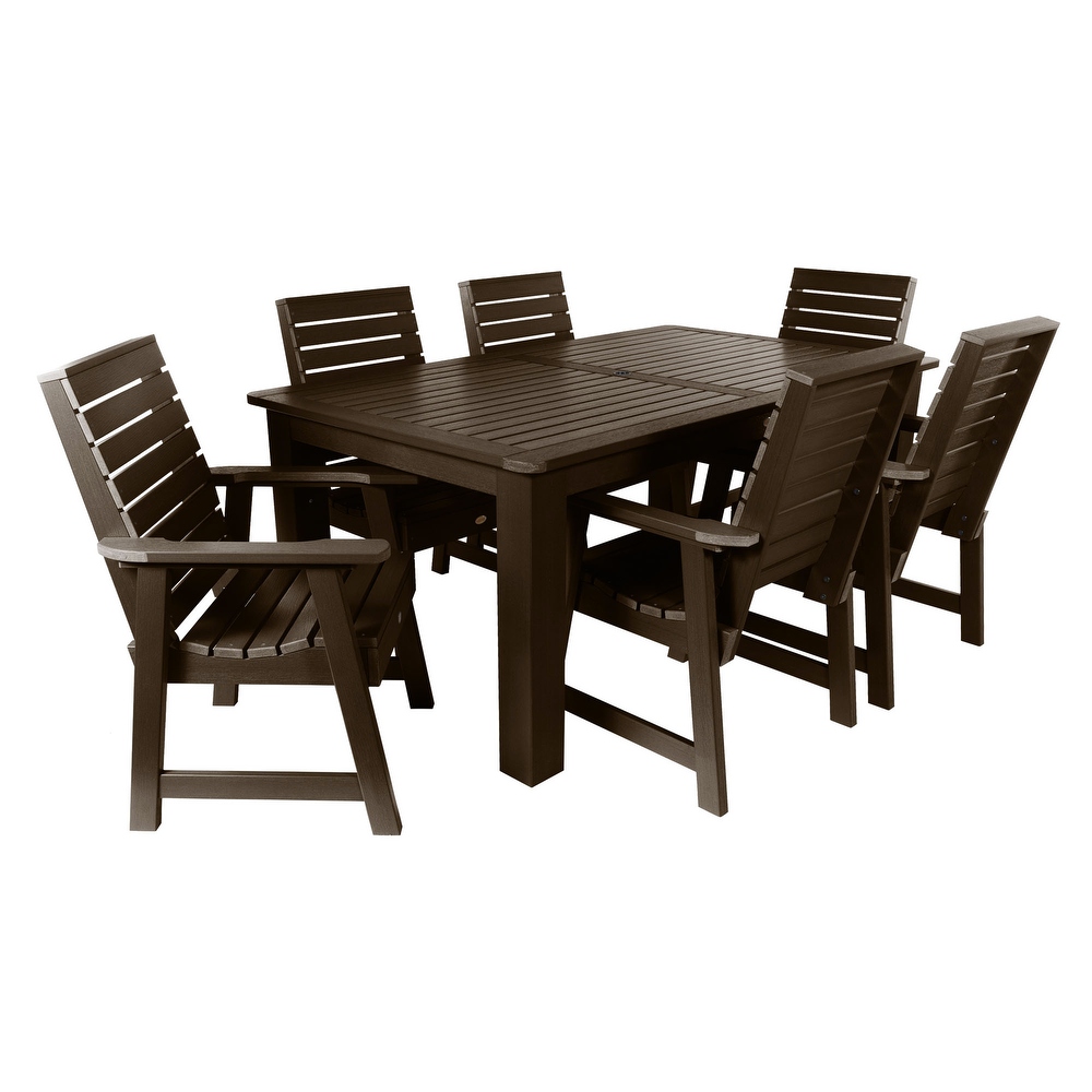 Weatherly 7 piece Outdoor Dining Set   42\