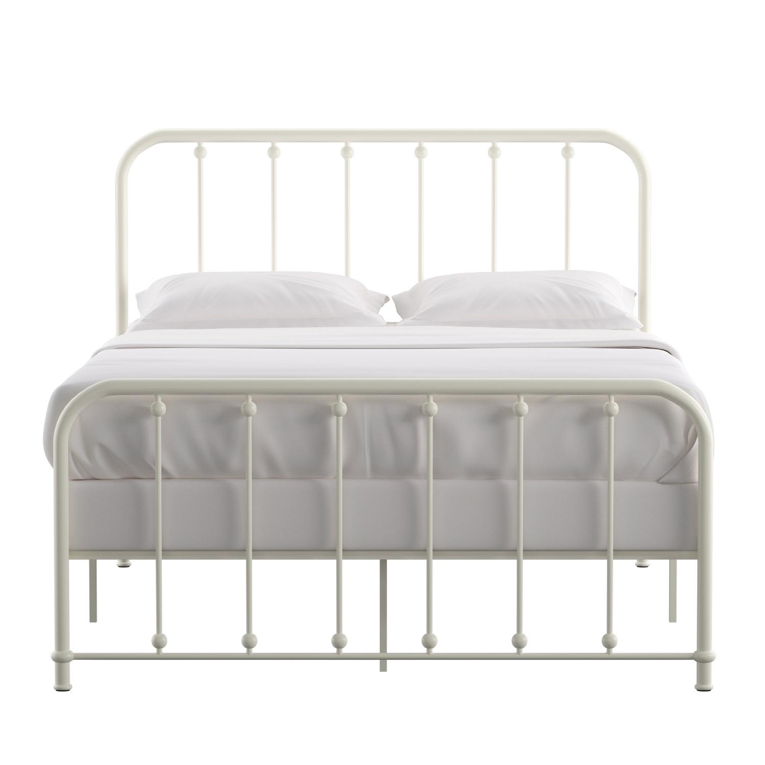 Weston Home Montgomery Spindle Metal Platform Full Bed， White