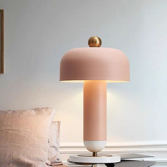 LED Desk Lamp Home Office Modern E27 Table Lamp Metal Pink Or Blue Reading Light Decoration Table Lamp For Bedroom Living Room