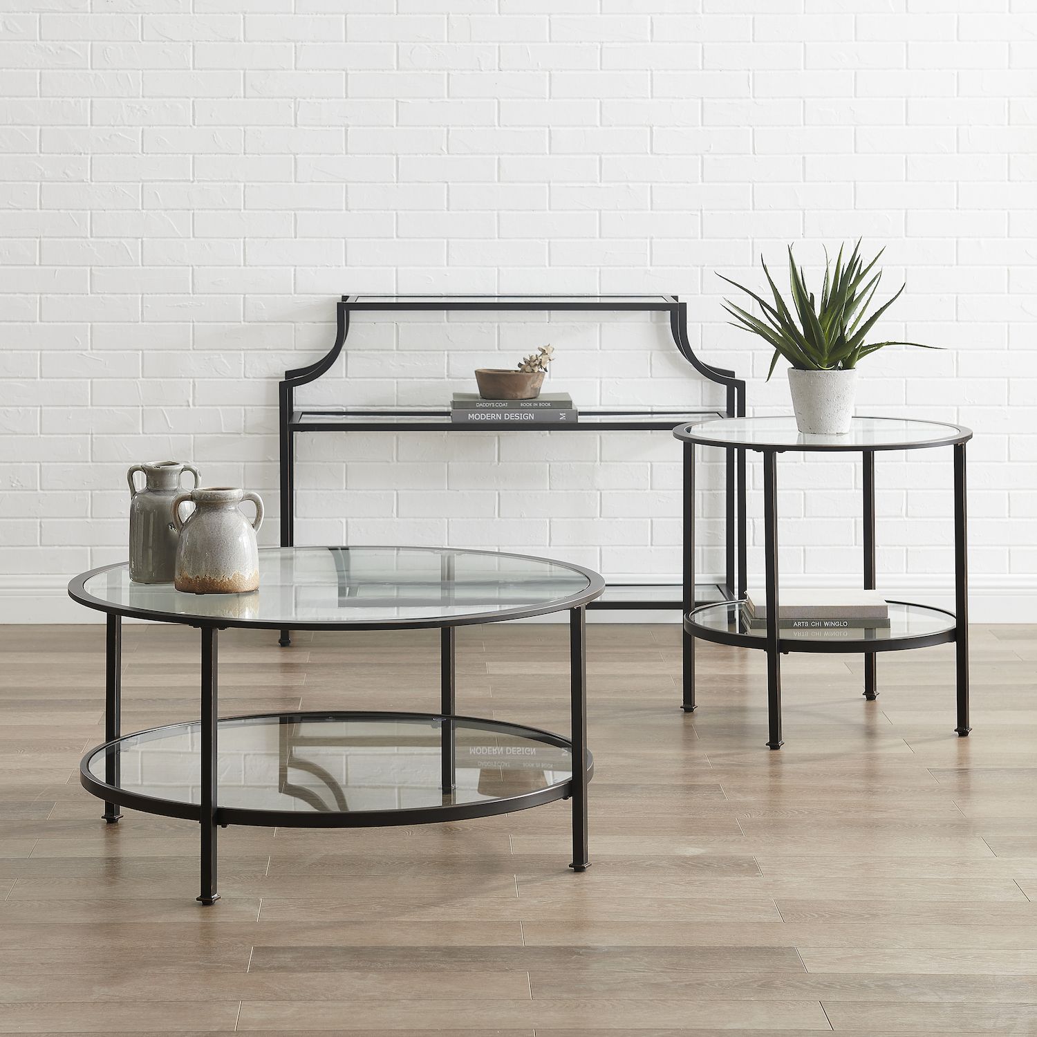 Crosley Aimee 3-Piece Coffee Table Set