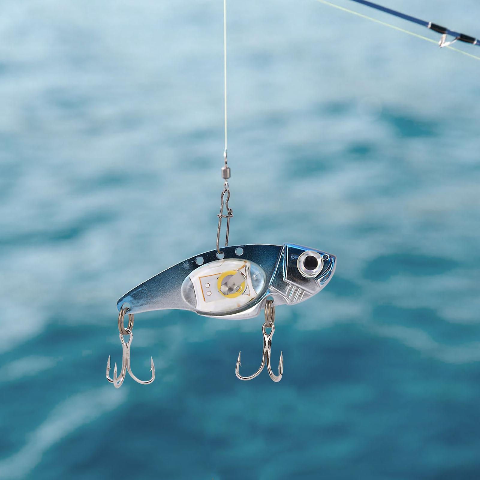 2 Pcs Led Underwater Fishing Lure Light Night Lamp Attractor Bait Fish Tool Accessories