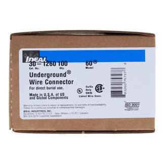 IDEAL Model 60 UnderGround Wire Connector Gray-Gray (100 per Box) 30-1260