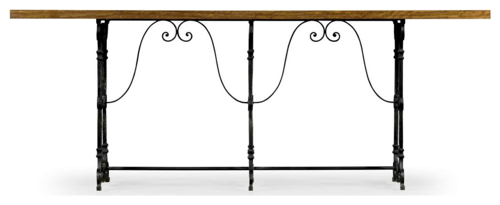 French Burl and Iron Console   Mediterranean   Console Tables   by English Georgian America  Houzz