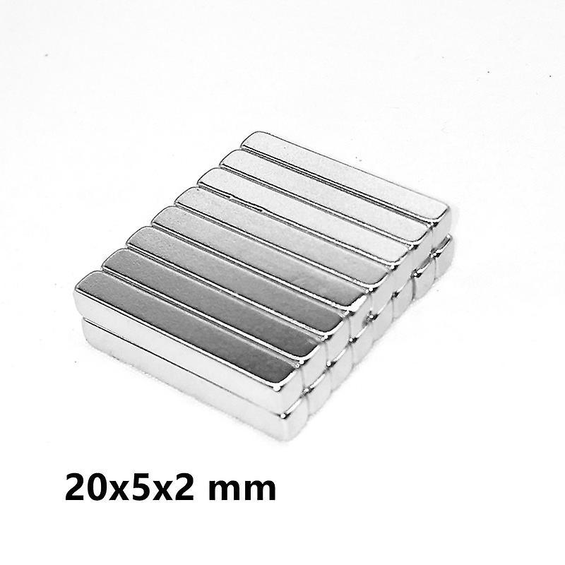 20~300pcs 20x5x2 Mm Block Super Strong Magnetic Magnets 20mm*5mm*2mm Permanent Neodymium Rectangular Magnet 20*5*2 Mm 20x5x2mm