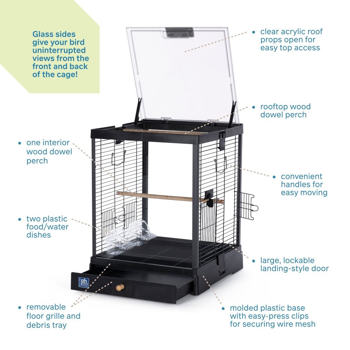 Prevue Pet Products Crystal Palace Bird Cage