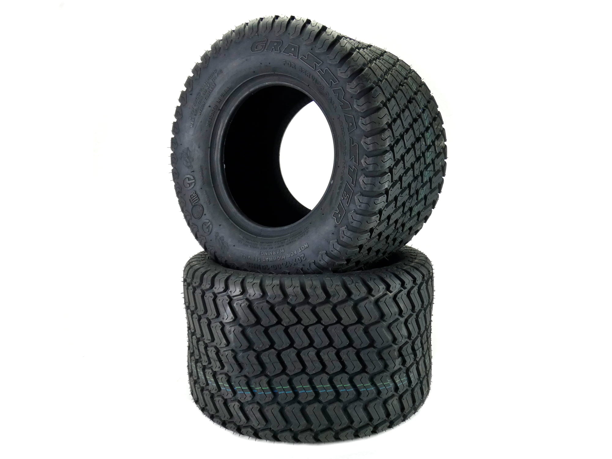 (Set of 2) 20x12.00-10 Tires (Replacement tire for Hustler Raptor 54”， 60” SD and SDX and Others)