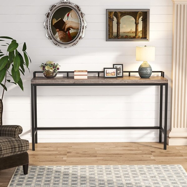 Console Table Behind Sofa Couch， 70.9 inch Long Narrow Entry Table