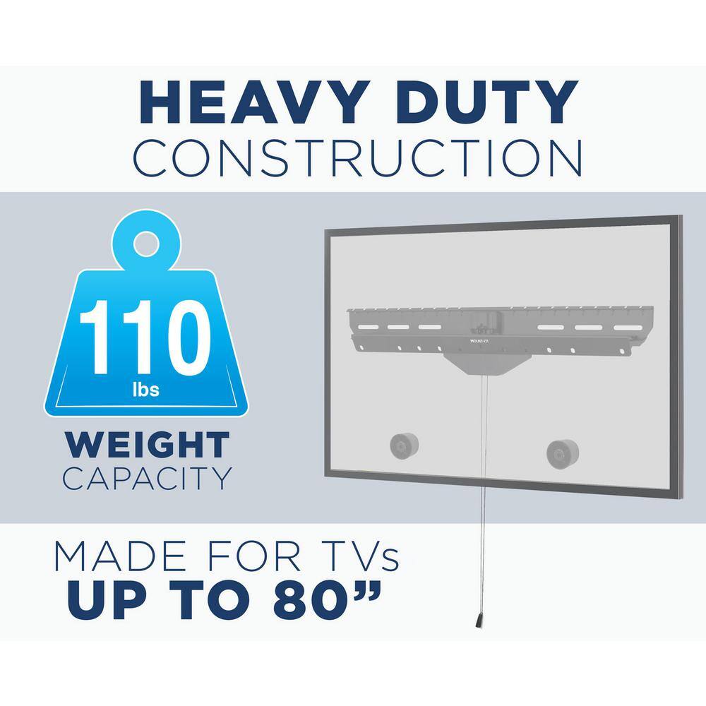 mount-it! No Stud TV Wall mount-it! for Screens up to 80 in. MI-376