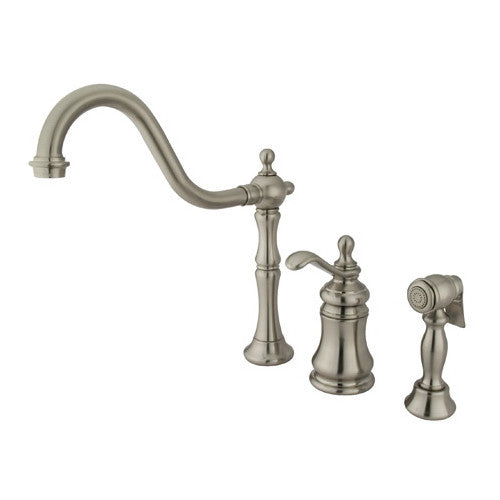 Kingston Brass Templeton Single Handle Kitchen Faucet with Side Spray