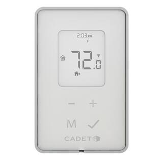 Cadet Double-pole 15 Amp Line Voltage 120240-volt TEP Series 5-2 Day Electronic Programmable Thermostat in White TEP362DW