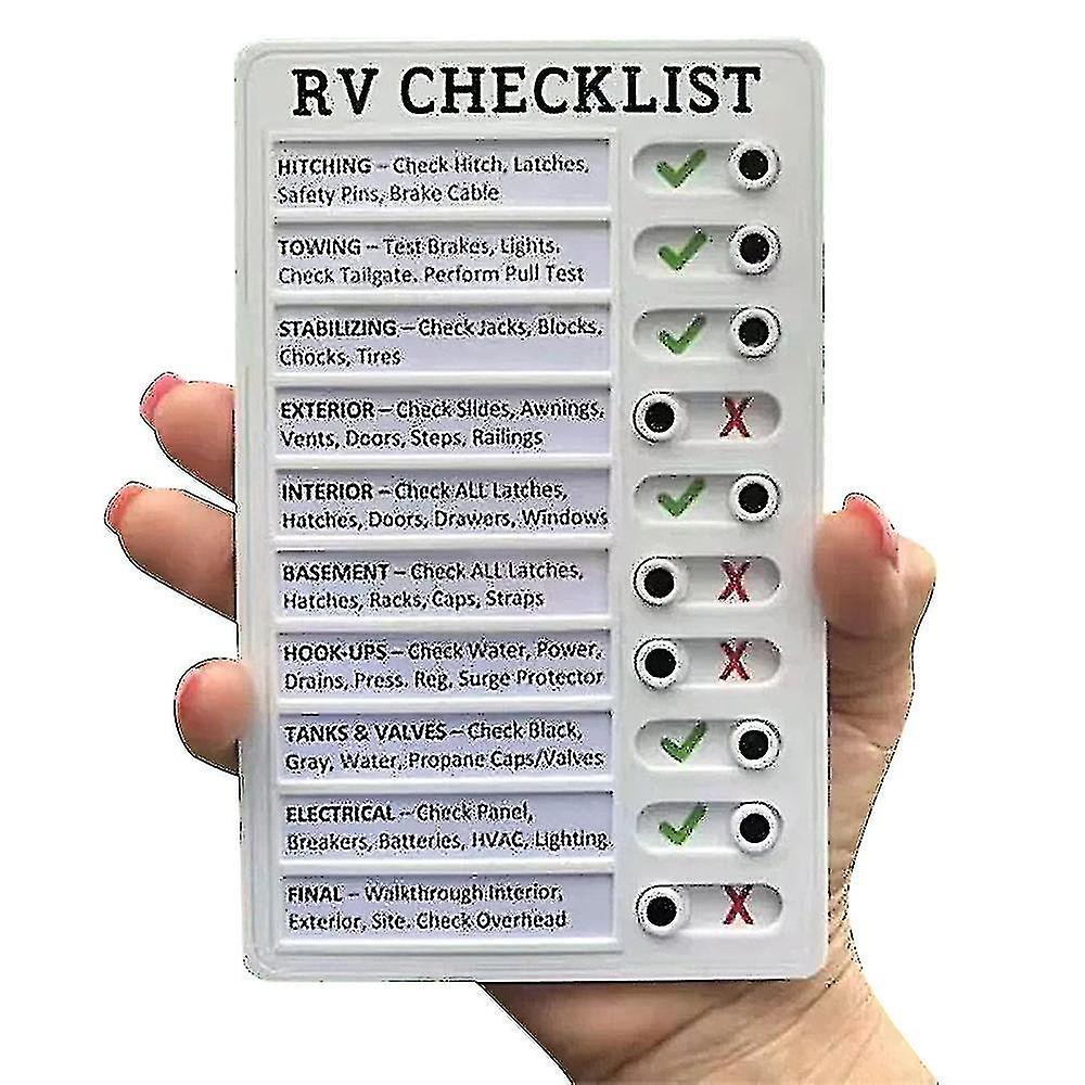 Portable Memo My Chores Elder Care Message Rv Checklist Plastic Board