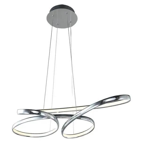 Dimmable Chrome Aluminum LED Lighting with White Acrylic Diffuser