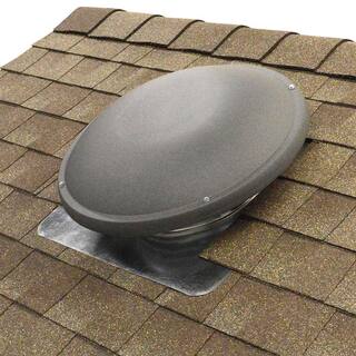 Master Flow 1500 CFM Shingle Match Weathered Wood Power Roof Mount Attic Fan ERV6SMWW