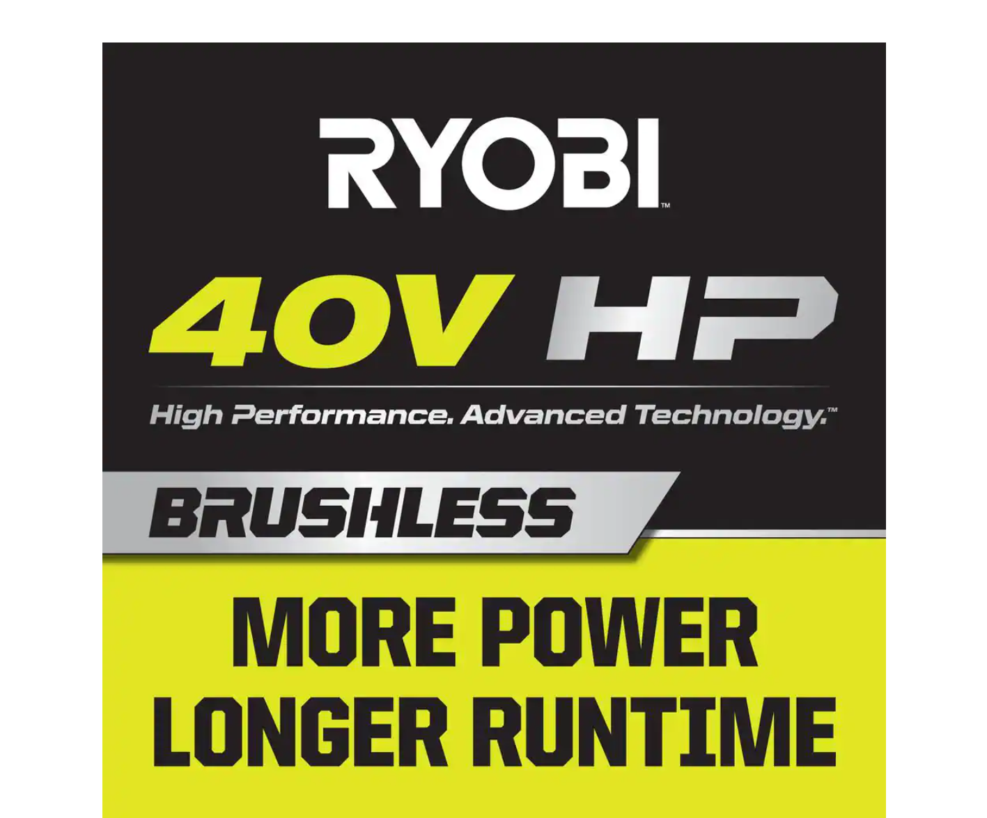 RYOBI RY40590 40V HP Brushless 12 in. Top Handle Cordless Battery Chainsaw with 4.0 Battery and Charger