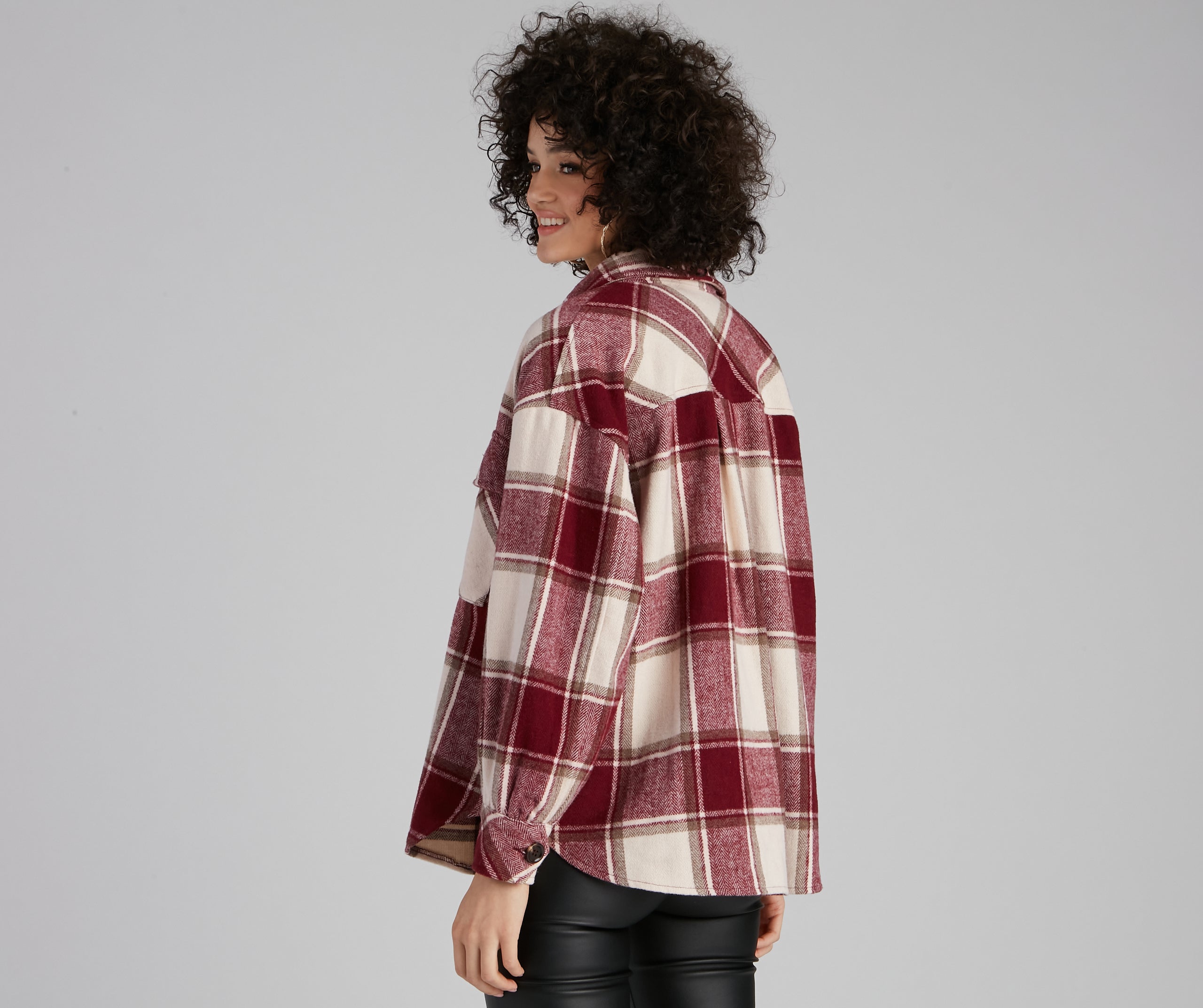 True And Trendy Plaid Shacket